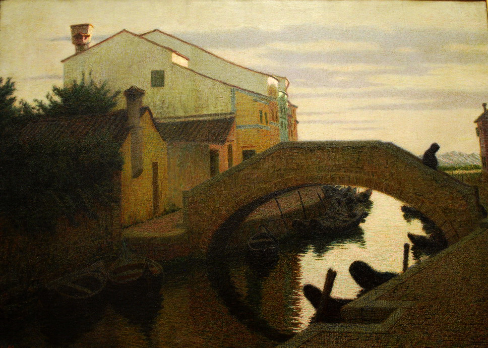 GAM - MALINCONIA_014.JPG - ANGELO MORBELLI - Alessandria 1853-Milano 1919 - LA PRIMA MESSA A BURANO  (1910)